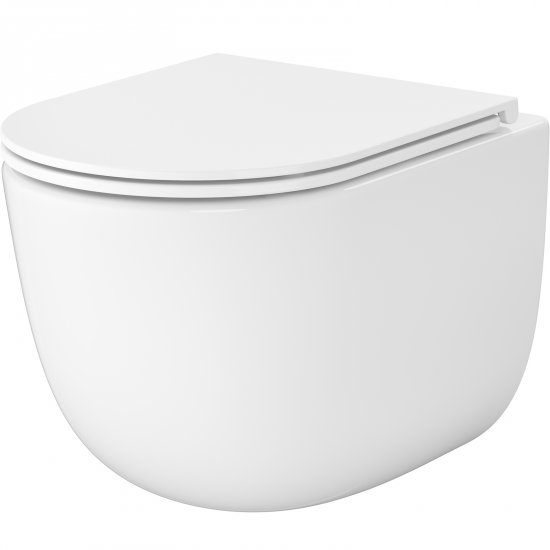 CERSANIT Miska podwieszana REMO PRO OVAL deska duroplastowa S4035-001