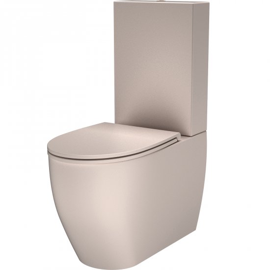 SDR CERAMICHE Kompakt WC BULL ROSA wirowy z deską wolnoopadającą