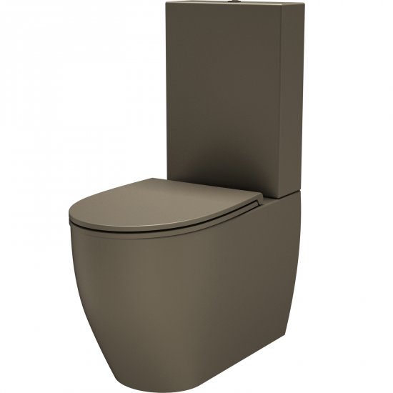 SDR CERAMICHE Kompakt WC BULL CAFFE wirowy z deską wolnoopadającą