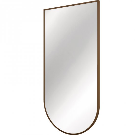 DEANTE Lustro wiszące SILIA w ramie 100x50 cm brąz szczotkowany ADI_C851