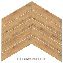 Gres szkliwiony Rustic Bronze CHEVRON 9,75x53,1 PRAWY gat. I