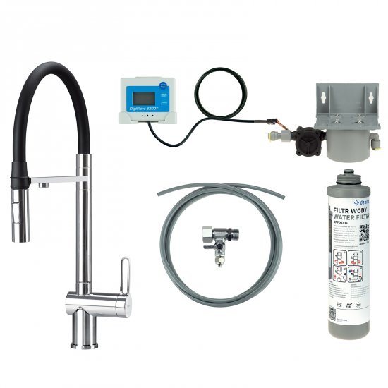 DEANTE Bateria kuchenna MAGNETIC z zestawem do filtracji chrom BRMF075M