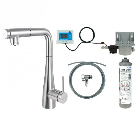 DEANTE Bateria kuchenna ERIDAN z zestawem do filtracji chrom BREF075M