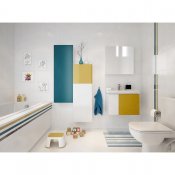 Szafka łazienkowa wisząca z lustrem COLOUR / EASY biała