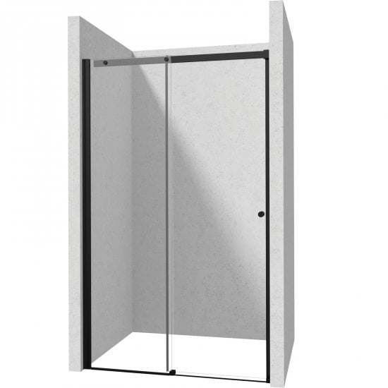 DEANTE Drzwi prysznicowe systemu KERRIA PLUS 120 cm przesuwne nero KTSPN12P