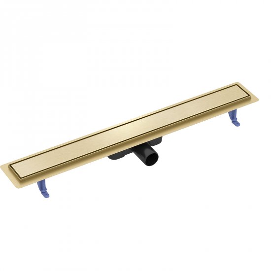 CERSANIT Odpływ liniowy TAKO 80 z rusztem dwustronnym złoty szczotkowany S204-056