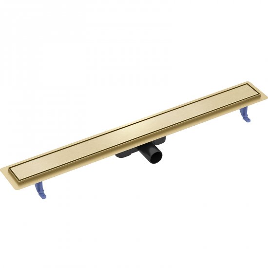 CERSANIT Odpływ liniowy TAKO 90 z rusztem dwustronnym złoty szczotkowany S204-057