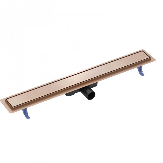 CERSANIT Odpływ liniowy TAKO 80 z rusztem dwustronnym miedź szczotkowana S204-060