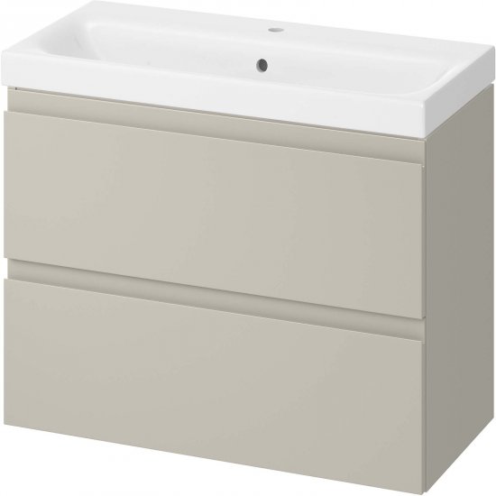CERSANIT Szafka z umywalką MODUO SLIM 80 DSM kaszmir mat S801-595
