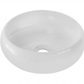 COMAD Umywalka nablatowa WIKI 36 cm biały połysk UN-WIKI-SW