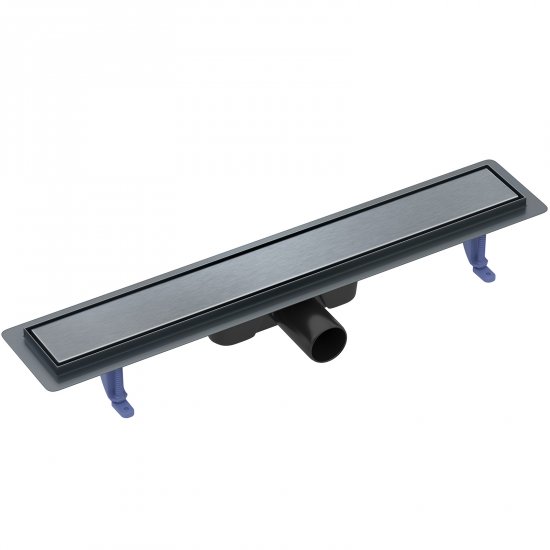 CERSANIT Odpływ liniowy TAKO 60 z rusztem dwustronnym czarny gun metal S204-062