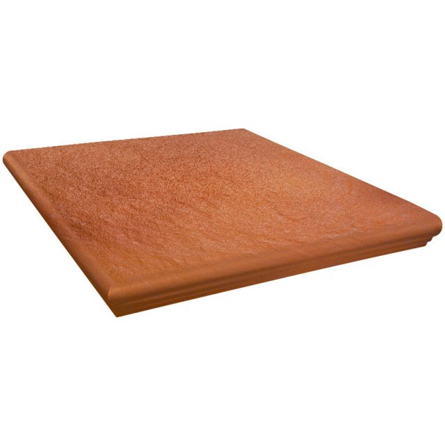 Klinkier kapinos narożny SOLAR orange structure glossy 33x33 gat. I