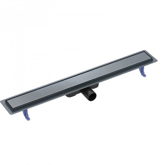 CERSANIT Odpływ liniowy TAKO 80 z rusztem dwustronnym czarny gun metal S204-064