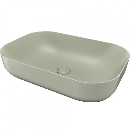 SDR CERAMICHE Umywalka nablatowa POOL 2 VERDE 62x42 z korkiem V.K2