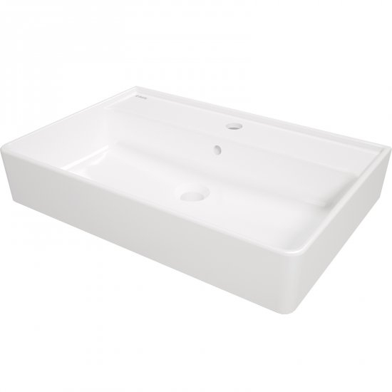 DEANTE Umywalka nablatowa TEMISTO ceramiczna 61x41 biała CDT_6U7S