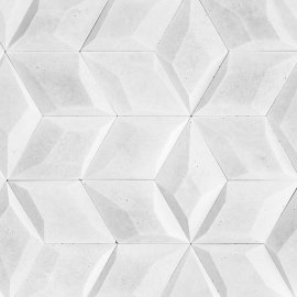 Betonowa płytka dekoracyjna 3D DIAMANTE 2 biały STONES