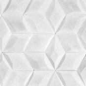 Betonowa płytka dekoracyjna 3D DIAMANTE 2 biały STONES