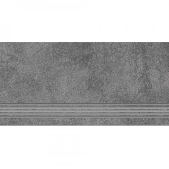 Gres szkliwiony stopnica MORENCI grey mat 29,8x59,8 gat. I