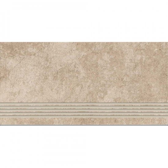 Gres szkliwiony stopnica MORENCI beige structure mat 29,8x59,8 gat. I*
