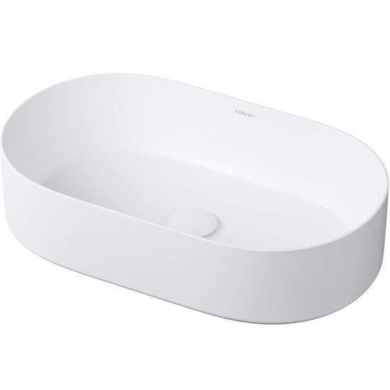 OMNIRES Umywalka nablatowa MESA 53 owalna biały mat MESA530BM