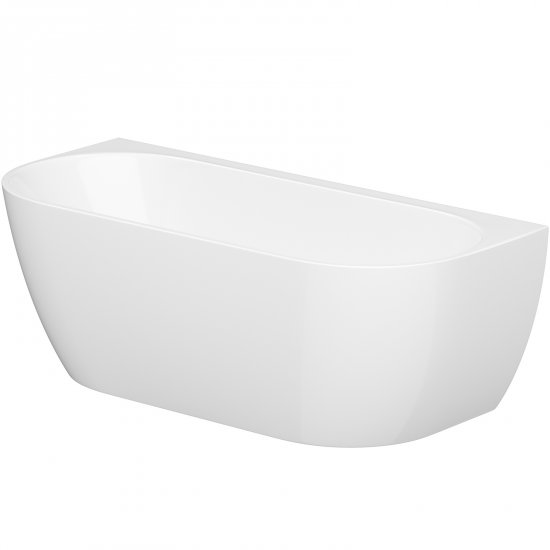 Wanna wolnostojąca GARDA przyścienna biała 165x75 S1016-004