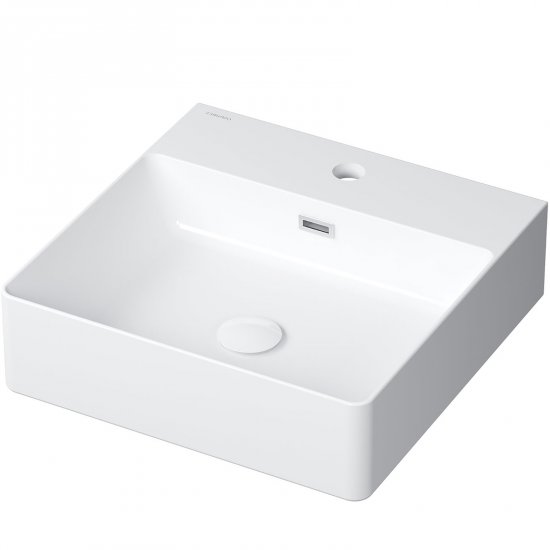 OMNIRES Umywalka nablatowa GARLAND 42 prostokątna biały połysk GARLAND420BP