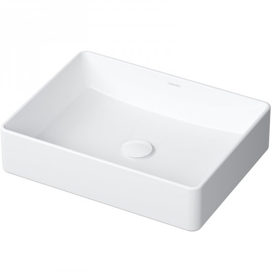 OMNIRES Umywalka nablatowa PASADENA 47 prostokątna biały połysk PASADENA470BP
