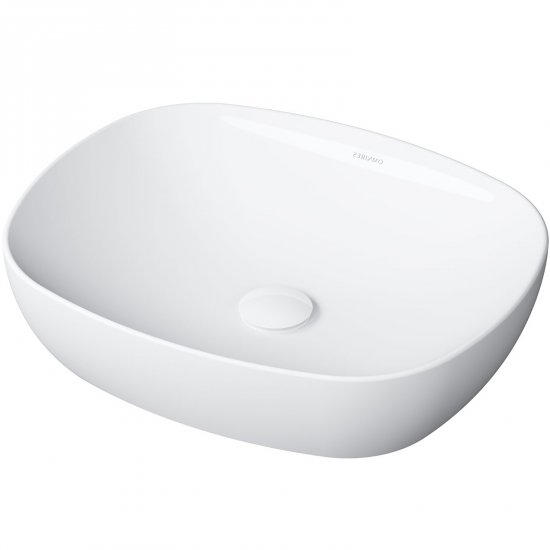 OMNIRES Umywalka nablatowa PORTLAND 47 prostokątna biały połysk PORTLAND475BP