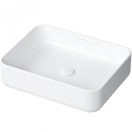 OMNIRES Umywalka nablatowa CORONA 50 prostokątna biały połysk CORONA500BP