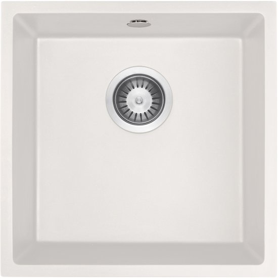 DEANTE Zlewozmywak granitowy CORDA alabaster 1-komorowy podwieszany ZQA_A10A