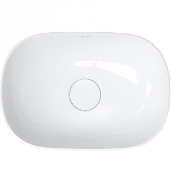 OMNIRES Umywalka nablatowa SILK M+ 50 prostokątna biały połysk SILK500BP