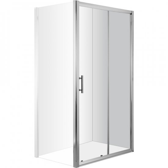 DEANTE Drzwi prysznicowe wnękowe CYNIA chrom 110 cm przesuwne KTC_011P