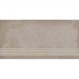 Gres szkliwiony stopnica SHADOW DANCE beige structure mat 29,8x59,8 gat. I