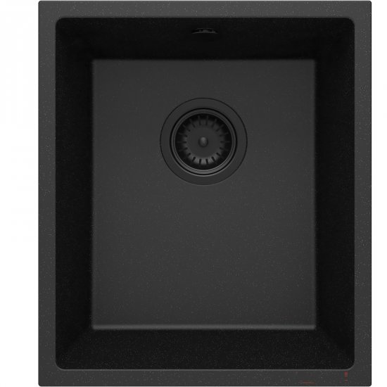 DEANTE Zlewozmywak granitowy CORDA grafit metalik 1-komorowy podwieszany ZQA_G10B