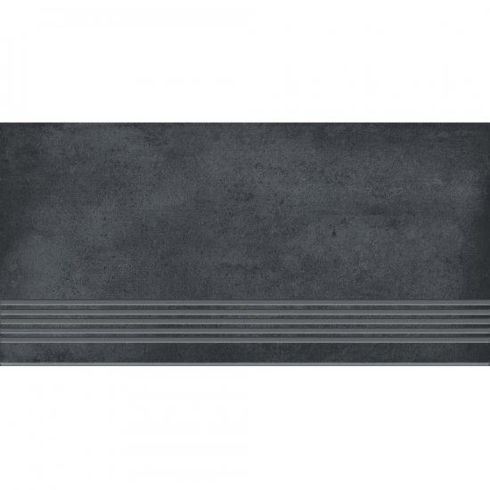 Gres szkliwiony stopnica SHADOW DANCE graphite structure mat 29,8x59,8 gat. I