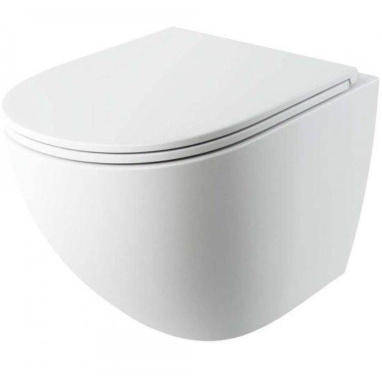 OMNIRES Miska WC wisząca OTTAWA COMFORT, deska wolnoopadająca 54x37cm biały mat OTTAWACSPMWBM