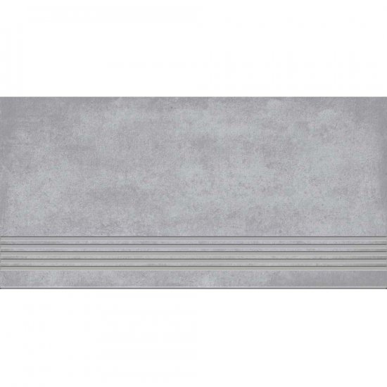 Gres szkliwiony stopnica SHADOW DANCE white structure mat 29,8x59,8 gat. I
