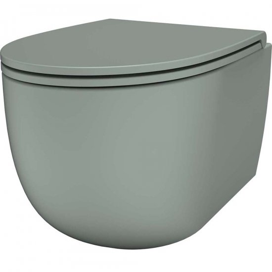 SDR CERAMICHE Miska podwieszana BULL GHIACCIO bezkołnierzowa wirowa z deską wolnoopadającą GH.K1