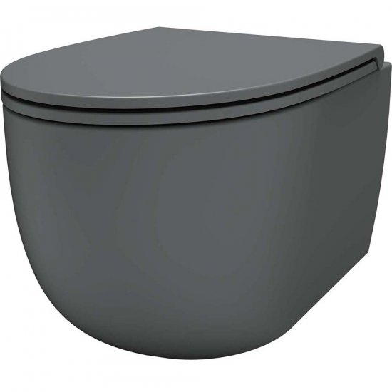 SDR CERAMICHE Miska podwieszana BULL MAGNESIO bezkołnierzowa wirowa z deską wolnoopadającą MG.K1
