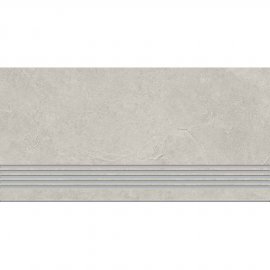 Gres szkliwiony stopnica ARDEZIA light grey mat 29,8x59,8 gat. I