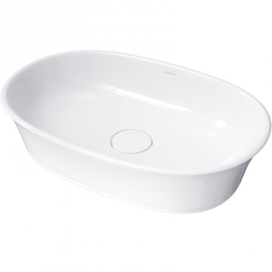 OMNIRES Umywalka nablatowa CLASSICA M+ 61 prostokątna biały połysk CLASSICAUNBP