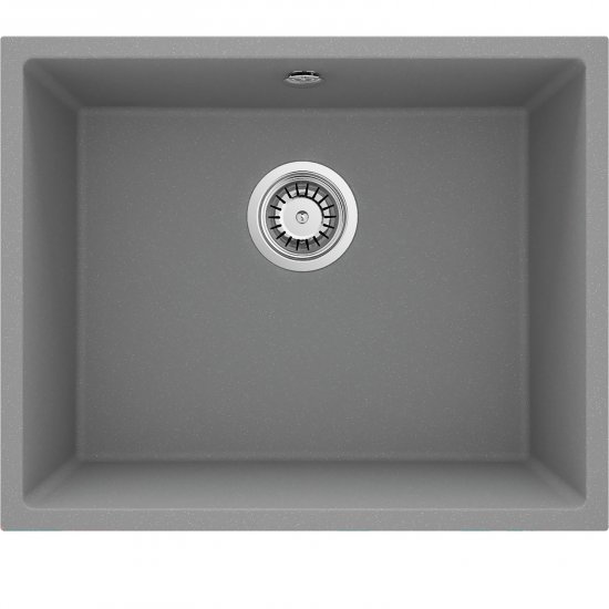 DEANTE Zlewozmywak granitowy CORDA szary metalik 1-komorowy podwieszany ZQA_S10C
