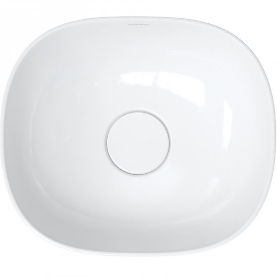 OMNIRES Umywalka nablatowa SILK M+ 40 prostokątna biały połysk SILK400BP