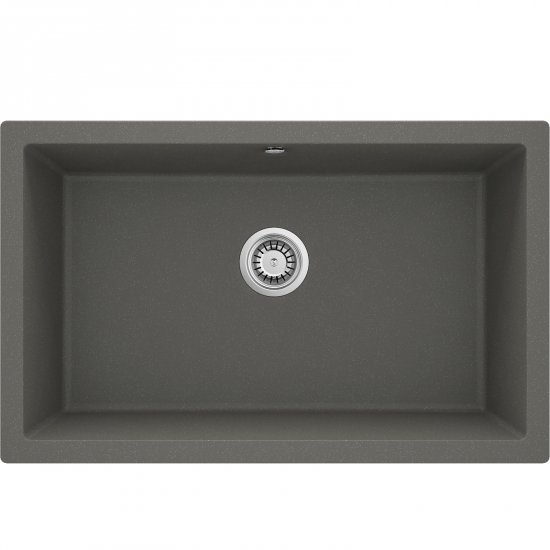 DEANTE Zlewozmywak granitowy CORDA antracyt metalik 1-komorowy podwieszany ZQA_T10D
