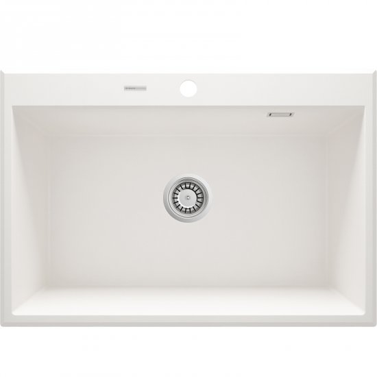 DEANTE Zlewozmywak granitowy ERIDAN alabaster 1-komorowy ZQE_A103