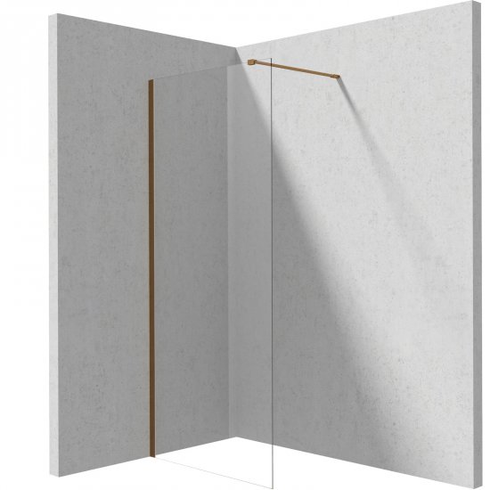 DEANTE Ścianka prysznicowa PRIZMA walk-in 100 cm brąz szczotkowany KTJ_C30P