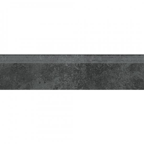 Gres szkliwiony stopnica CANDY graphite/black mat 29,8x119,8 #567 gat. I*