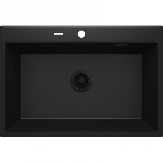 DEANTE Zlewozmywak granitowy ERIDAN nero 1-komorowy ZQE_N103