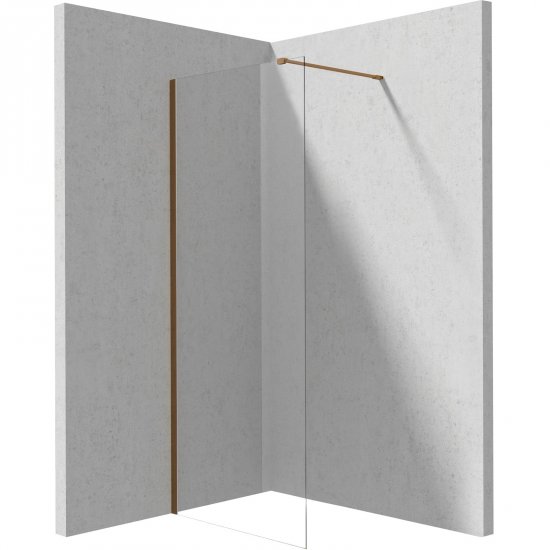 DEANTE Ścianka prysznicowa PRIZMA walk-in 70 cm brąz szczotkowany KTJ_C37P