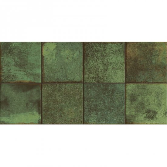 Płytka ścienna CODERIVER WT1092 dark green glossy 29,7x60 gat. II